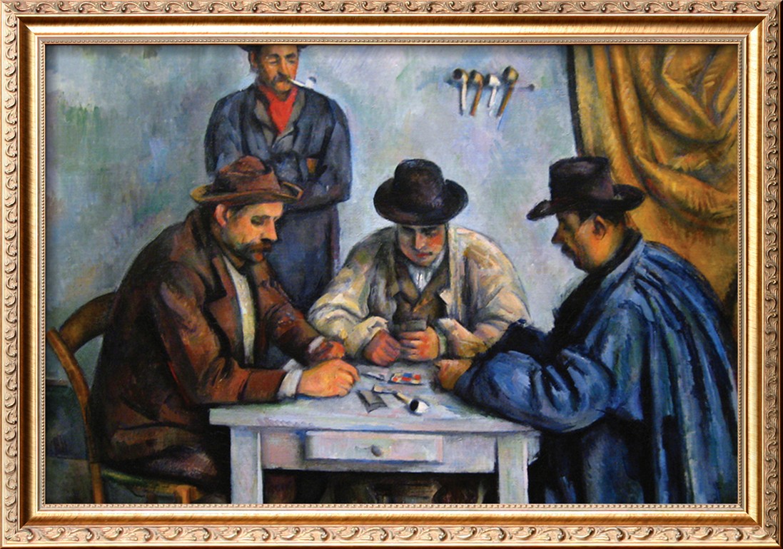 The Card Players - Paul Cezanne Painting